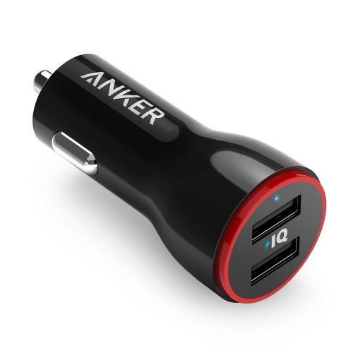 ANKER POWERDRIVE 2 24W 2-PORT CAR CHARGER (BLACK)