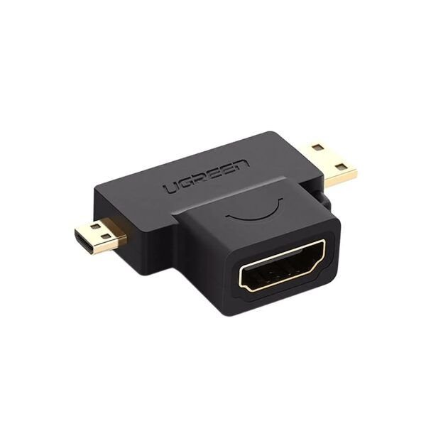 UGREEN Micro HDMI Male + Mini HDMI Male to HDMI Female Adapter – HD129 – UG-20144