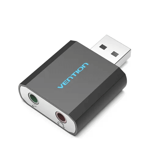 Vention USB External Sound Card – Black – VEN-VAB-S17-B